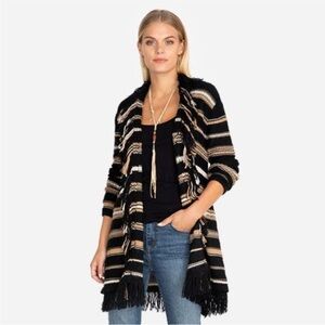 JOHNNY WAS ADA FRINGED CARDIGAN SWEATER